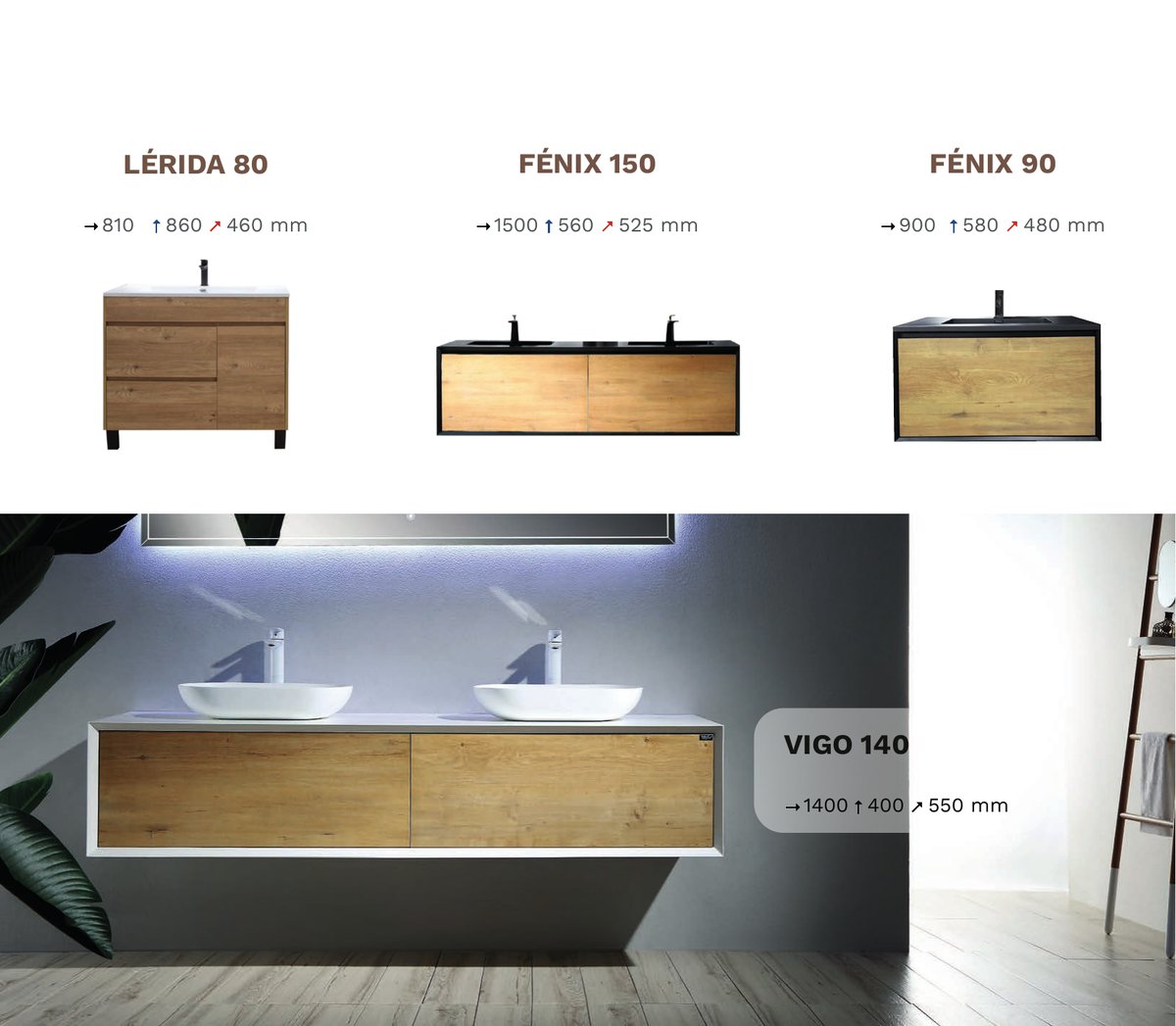 Mueble de baño LÉRIDA 80 — Muebles · Distribuidora CJC