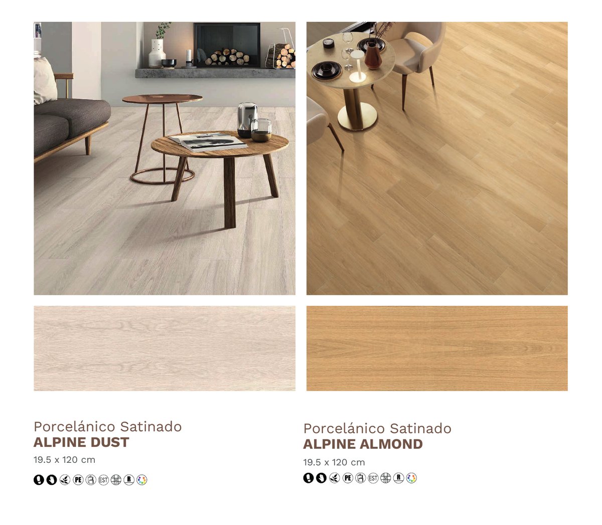 Porcelánico Satinado ALPINE DUST — Porcelanatos · Distribuidora CJC
