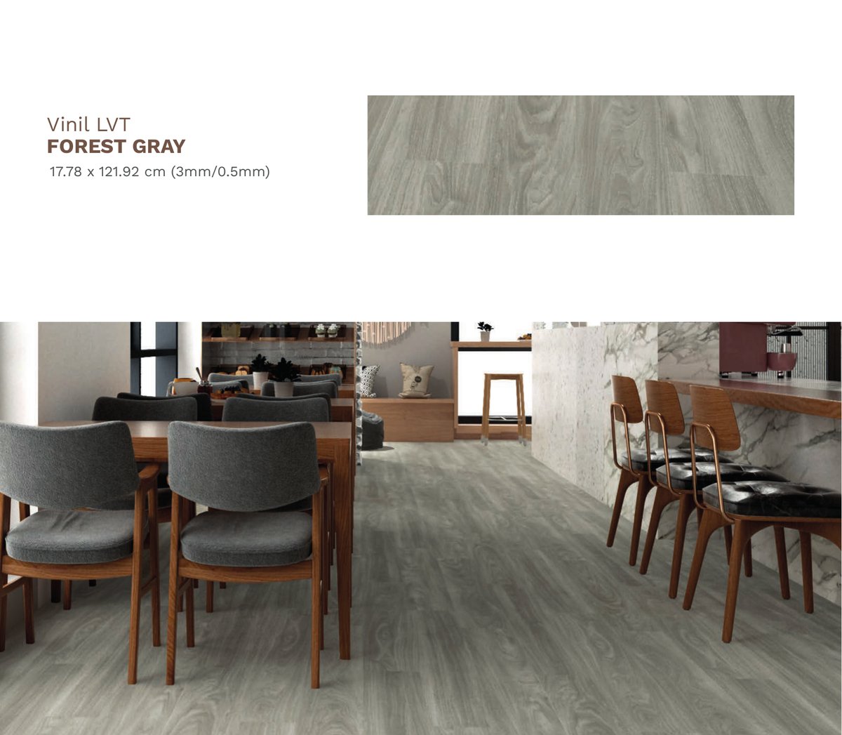 Vinil LVT FOREST GRAY — Pisos · Distribuidora CJC