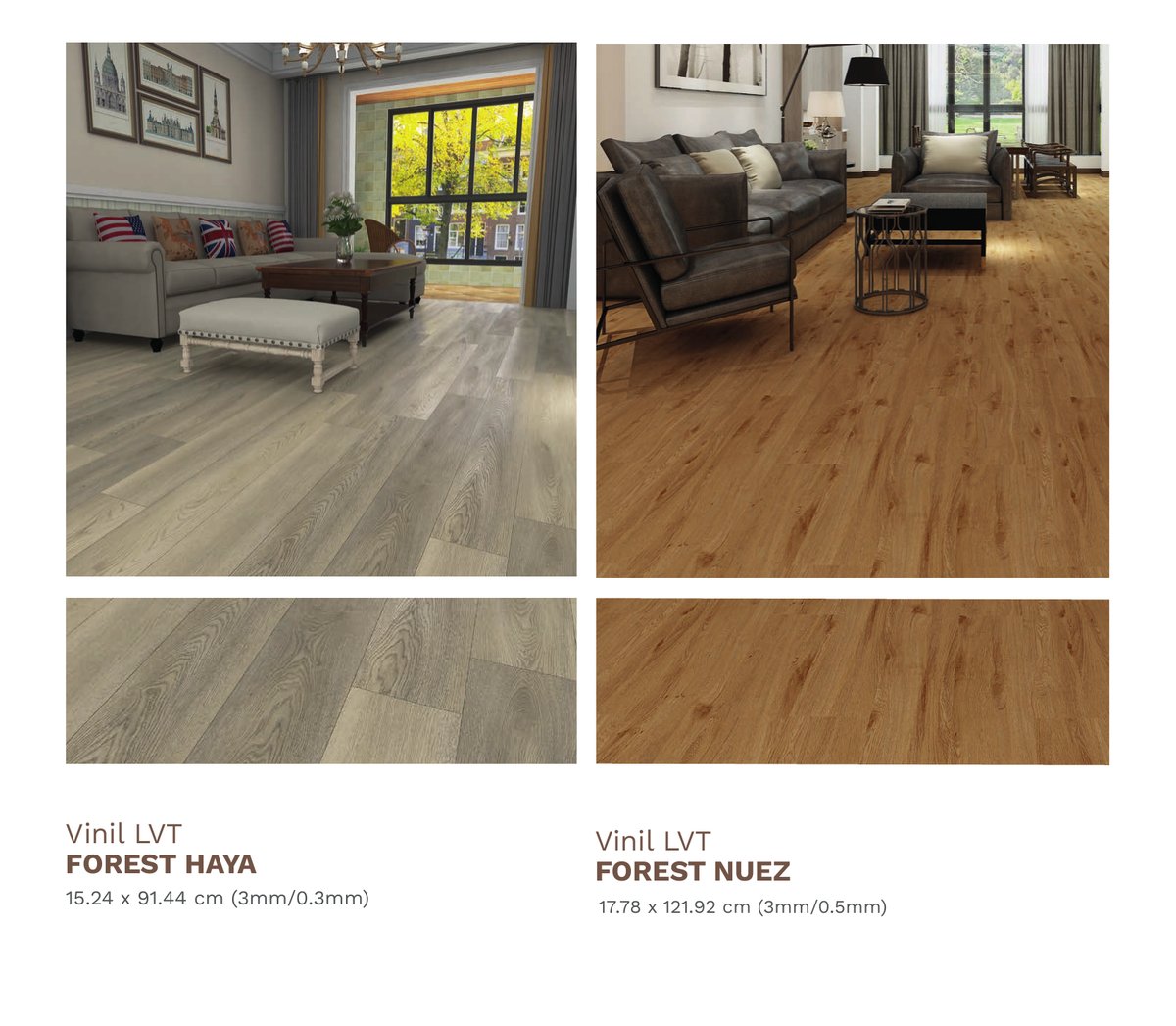 Vinil LVT FOREST HAYA — Pisos · Distribuidora CJC
